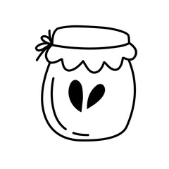 Clear Glass Jar with Lid