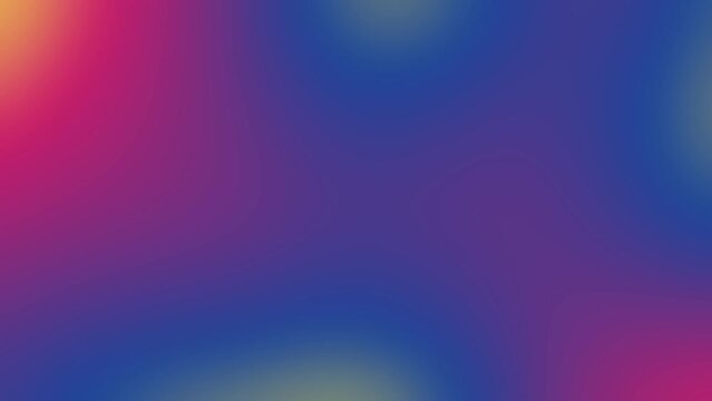 Red, yellow and blue gradient background. Animation of abstract texture