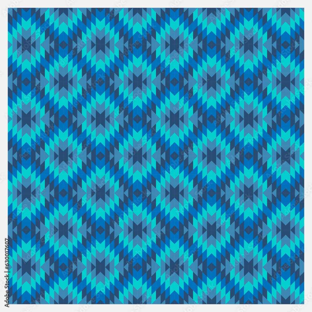 Poster simple fabric pattern geometric shapes simple triangles of bright multi-colors beautifully. designed