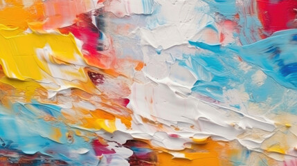 Vibrant Abstract Oil Painting