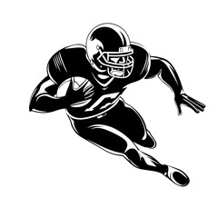 Fototapeta premium Football svg, football player svg, Football name svg, football team svg png, American Football Player Svg, Football Shirt svg, Half Player 