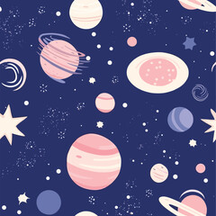 Seamless Colorful Galaxy Pattern.

Seamless pattern of Galaxy in colorful style. Add color to your digital project with our pattern!