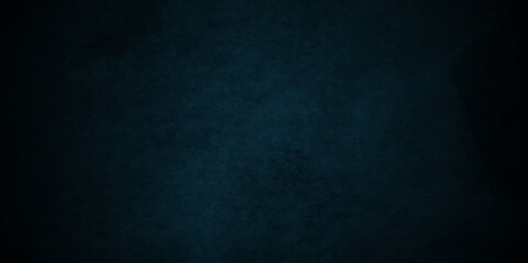 Dark Blue background with grunge backdrop texture, watercolor painted mottled blue backdrop background. concrete wall blue bright ink and watercolor textures on black paper background.