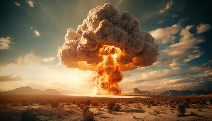 bombe nucl&eacute;aire