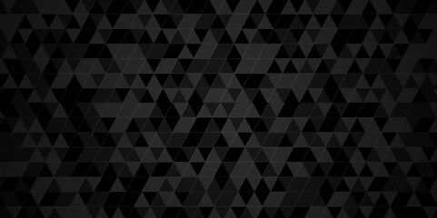 Abstract black and white background. Abstract geometric pattern gray and black Polygon Mosaic triangle Background, business and corporate background.