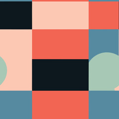 Fototapeta premium Seamless Colorful Abstract Pattern. Seamless pattern of Abstract in colorful style. Add color to your digital project with our pattern!