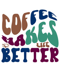 RETRO COFFEE Svg Bundle, Groovy COFFEE Svg Bundle, Iced Coffee Svg, Retro Coffee Svg, Iced Coffee Svg, Coffee Cup Svg Bundle