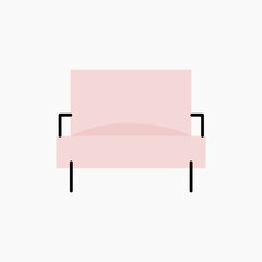 sofa isolated on white background