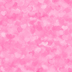 Fun pink hearts layered background. Cute barbiecore valentine backdrop or 90s y2k collage design element.