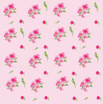 Watercolor Floral Pattern Vector Images © supunnee