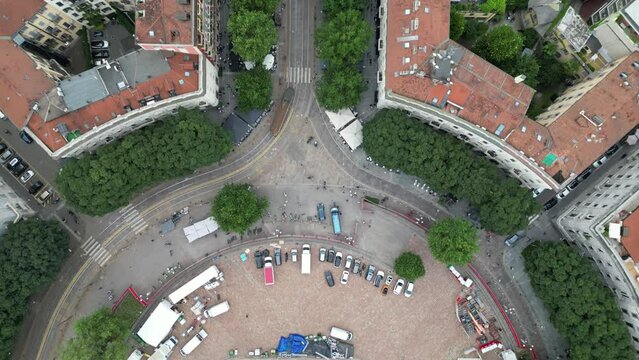 Arco della Pace (Triumpfbogen von Mailand) in Milan, Italy. Made in July 2023