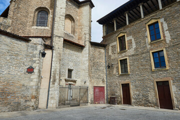 Detail view of the Machete's square, Vitoria, Gasteiz, Álava, Basque Country, Euskadi, Euskal Herria, Spain.