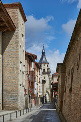 View of th Santa Maria street, Vitoria, Gasteiz, Álava, Basque Country, Euskadi, Euskal Herria, Spain.