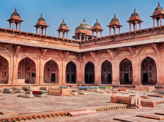 Mosque And Cemetery At Fatehpur Sikri