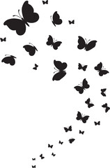 vector butterflies swirl