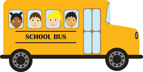 vector a school bus