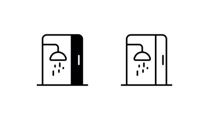 Bathroom icon design with white background stock illustration