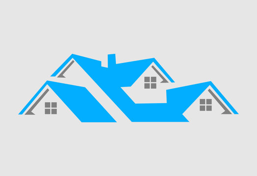 Real Estate House Icon Logo Design Vector Illustration