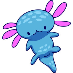 Axolotl Cute Kawaii Character