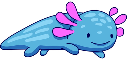Axolotl Cute Kawaii Character