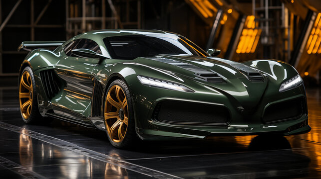 IA Generativa. Concept Car Elegant Model TBK GT1
