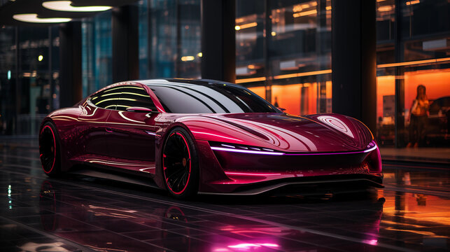 IA Generativa. Concept Car Elegant Model TBK GT5