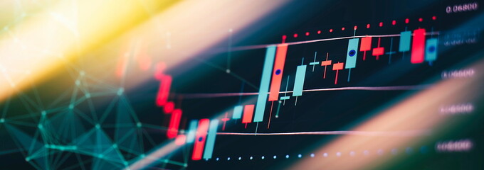 Analyzing investment statistics and indicators on dashboard for trading products.