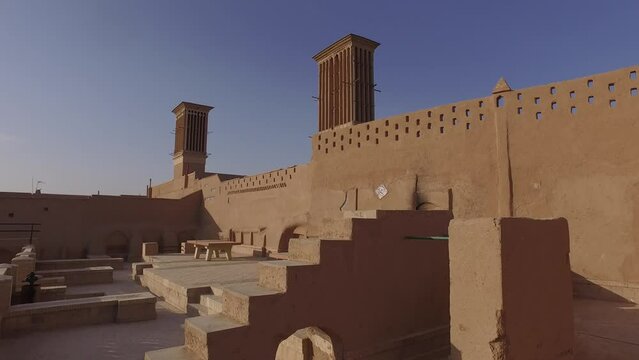 Wind Towers Used As A Natural Cooling System Yazd Iran