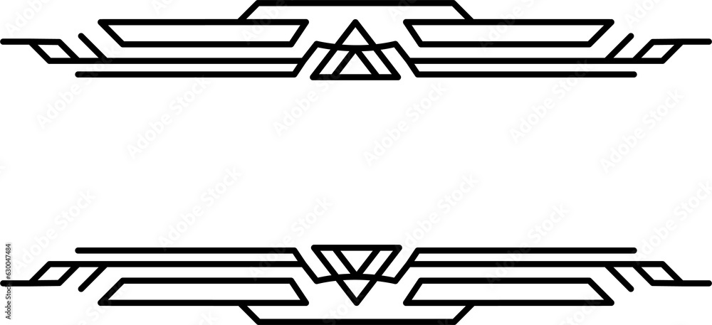 Poster abstract text frames with black thin line. png with transparent background.