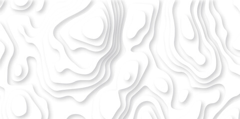 Abstract papercut background with waves. Topographic canyon geometric map relief texture with curved layers and shadow.
