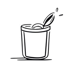 mohito vector illustration doodle line art