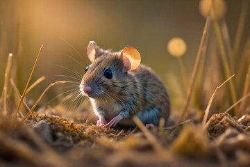 mouse in the grass
