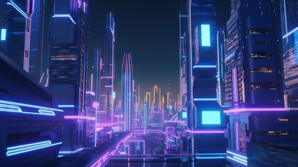 abstract city background created with generative ai