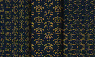 Repeatable oriental luxury backgrounds.geometric ornamental vector. 