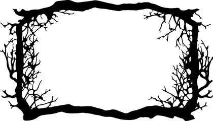 Halloween Scary Frame Border