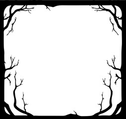 Halloween Scary Frame Border