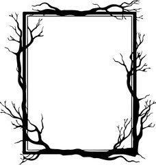 Halloween Scary Frame Border