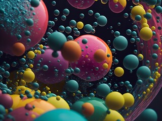 3d rendered illustration of a bubbles  AI generated