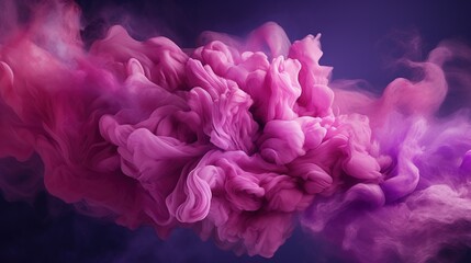 Swirling violet smoke background. Illustration for banner, poster, cover, brochure or presentation.