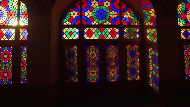 Prayer Hall Of Nasir Ol Molk Pink Mosque Shiraz Iran