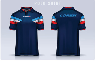 t-shirt polo templates design. uniform front and back view.	