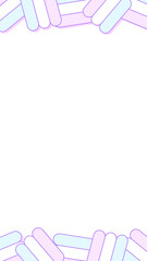 16:9 シンプルポップな図形フレーム⭐︎PNG