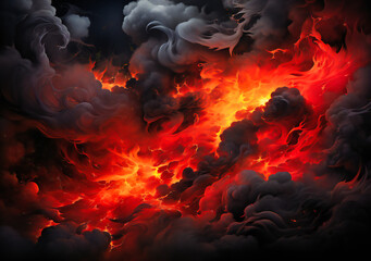 fire abstract with dark background