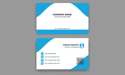 
Modern and simple business card design with yellow and dark black color
