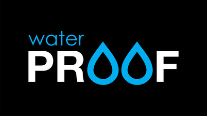 Water proof logo, icon, symbol and mark design. Water logo. water drip icon for your business use.