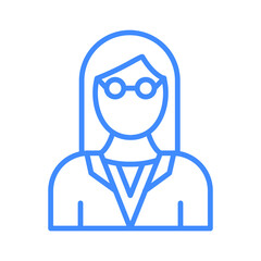 Female Professor Icon Design For Personal And Commercial Use For Personal And Commercial Use