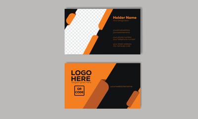 Simple Professional Business card design for personal and company identity.