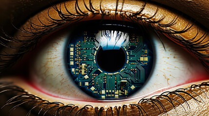 Technological Surveillance: The All-Seeing Computer Chip Eye