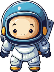 Astronaut space vector illustration cartoon