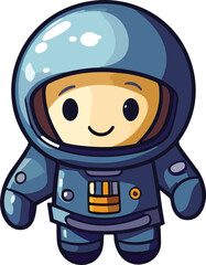 Astronaut space vector illustration cartoon